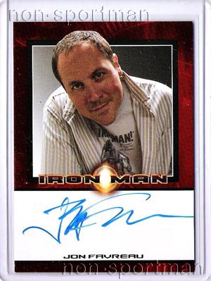 iron man movie jon favreau autograph card